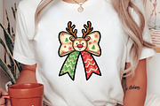 Christmas Reindeer Bow PNG, an Illustration by DreamArtGraphic (Thumbnail 4 of 5)