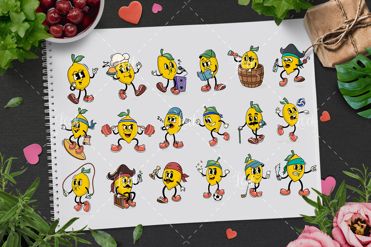 Lemon Cartoon, a Food Illustration by Allmostudio (Photo 2 of 2)