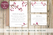 Cherry Blossoms- Watercolor clipart, an Illustration by MaraquelaStudio (Thumbnail 5 of 7)