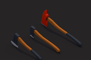 Low Poly Axe Pack