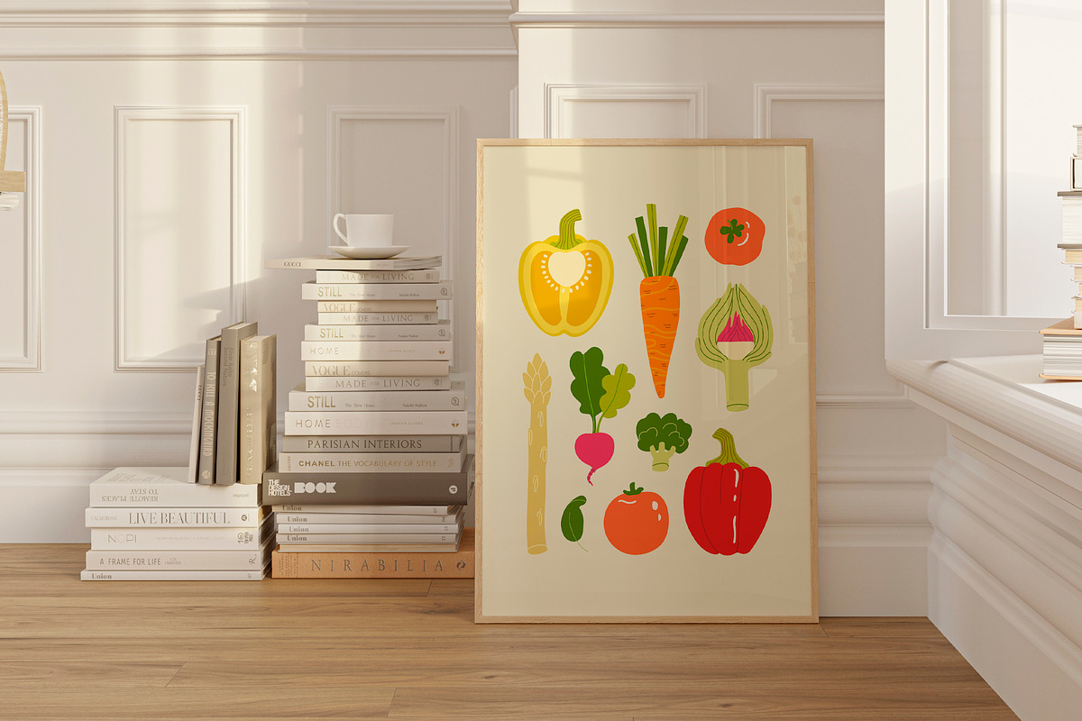 Veggie Party Pack, a Food Illustration by Volha Studio (Photo 3 of 10)