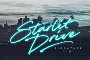 Starlit Drive Signature Font, a Script Font by Sam Parrett (Thumbnail 1 of 9)