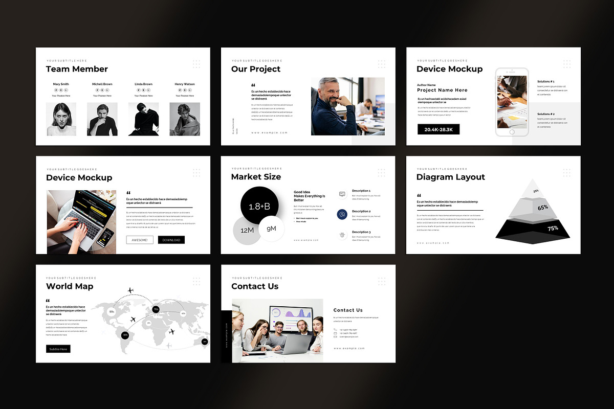 Minimal Presentation Template, a Presentation Template by Studio_Clarity (Photo 5 of 5)