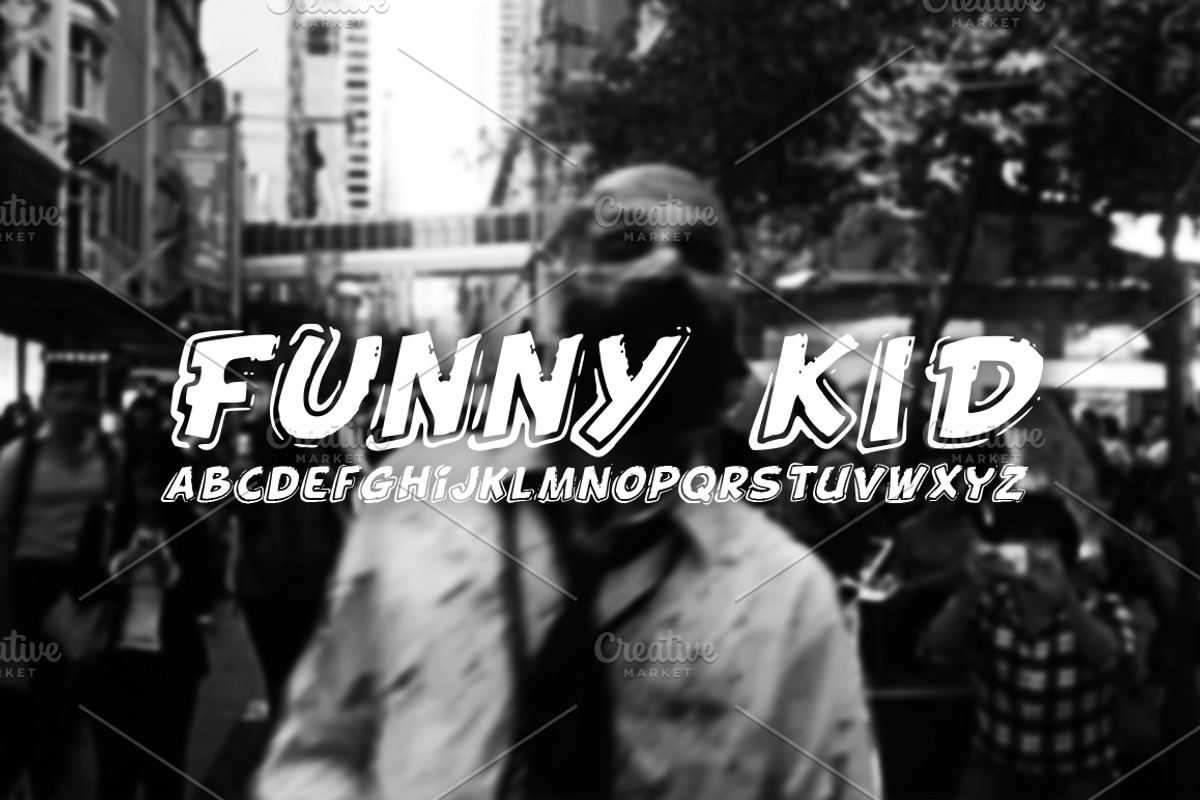 FONT | Funny Kid - 3 FONTS preview 4