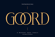 Goord - Modern Serif Family, a Serif Font by Gilar Studio (Thumbnail 1 of 10)
