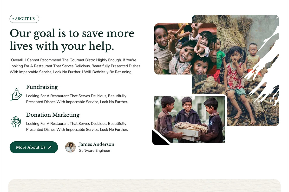 Kindi - Charity Donation WP Theme, a WordPress Template by Helenshop (Photo 2 of 4)