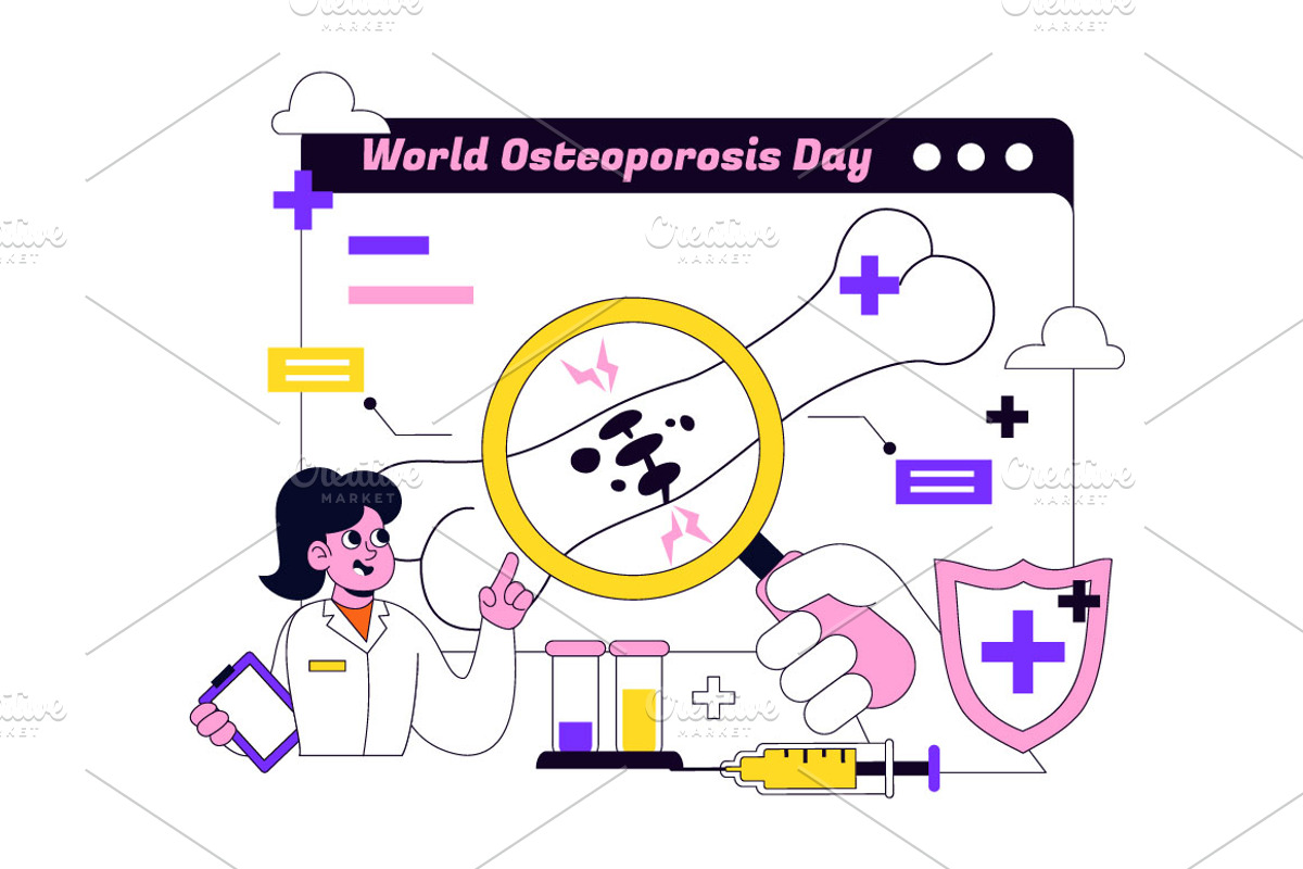 10 World Osteoporosis Day, a Healthcare Illustration by denayunebgt (Photo 4 of 4)