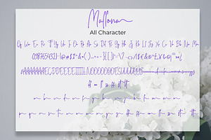 Mallona Script Signature Monoline