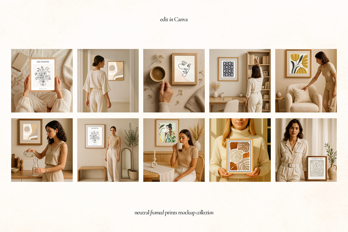 50 Frame Mockups for Canva, a Household Mockup by Matisse Studio (Photo 8 of 10)