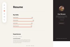 Carl - CV/Resume Portfolio Template