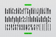 Pixel Condensed Pixelated Condensed, a Handwritten Font by gracetype_studio (Thumbnail 10 of 12)