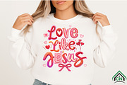 Faux Yarn Love like Jesus Png, an Illustration by Craft Nest (Thumbnail 2 of 4)