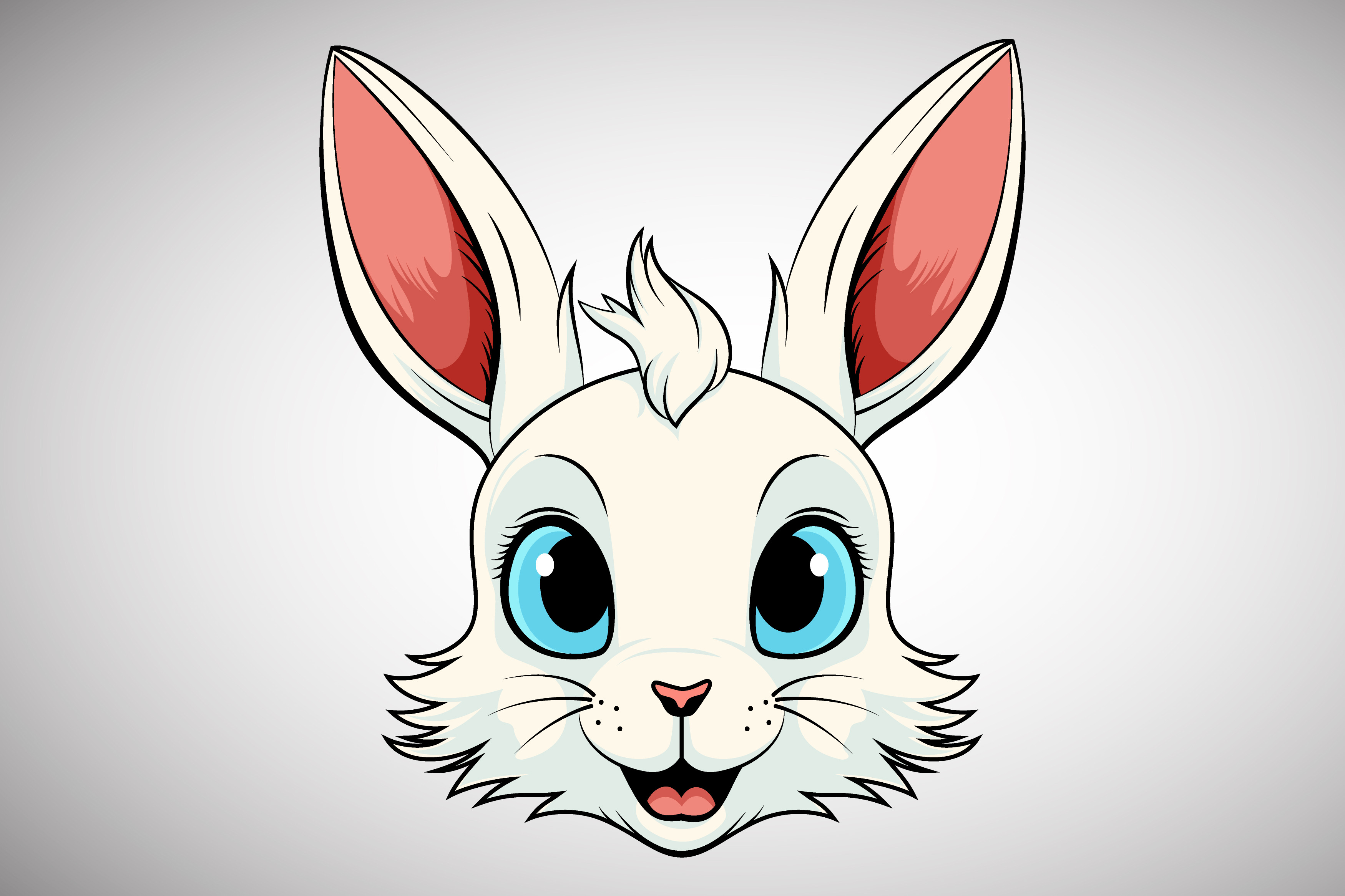 Cute Cartoon Bunny Vector