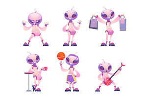 Alien character. Cute mascot in, an Illustration by Onyx
