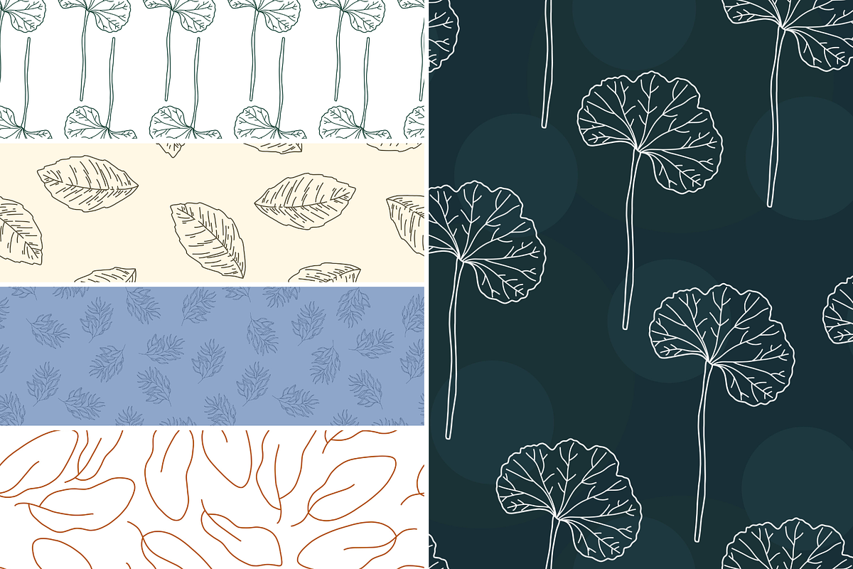 Its Leaves Line Collection, a Pattern Graphic by ItsReksita Pattern (Photo 2 of 9)