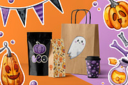 Happy Halloween set | 81 elements, an Animal Illustration by Aquarellka (Thumbnail 2 of 8)