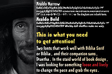 Araldo-two loose free headline fonts