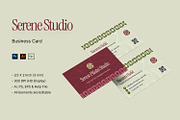 Serene - Business Card, a Business Card Template by StreaksideStd (Thumbnail 1 of 3)