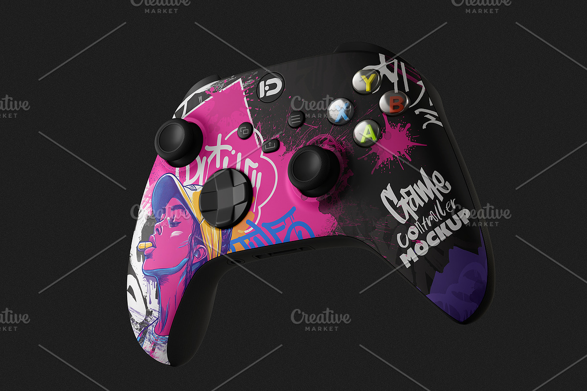 Game Controller Mockup Set, a Wearable Device Mockup by ForgeDesign (Photo 6 of 7)