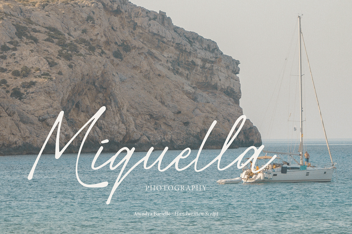 Anindya Barielle Handwritten Script, a Script Font by Denustudios (Photo 2 of 15)