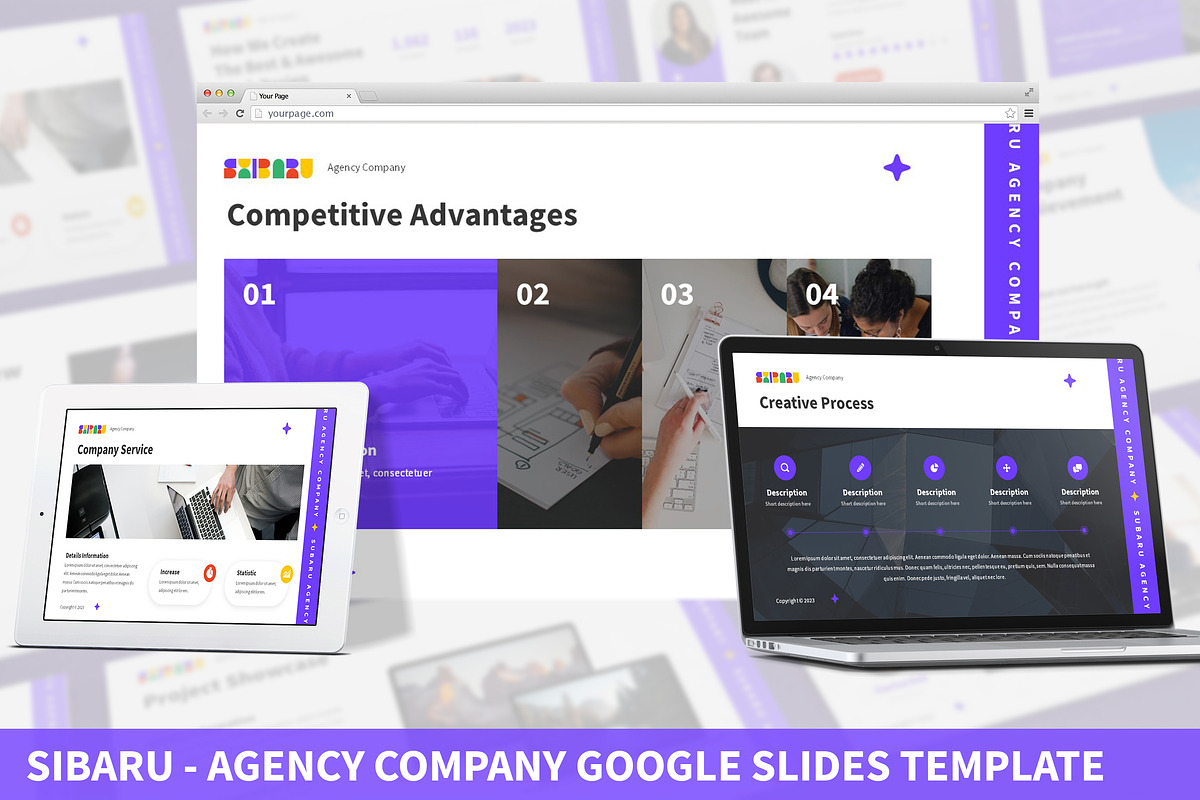 Sibaru Agency Company Google Slides, a Presentation Template by SlideFactory (Photo 1 of 4)