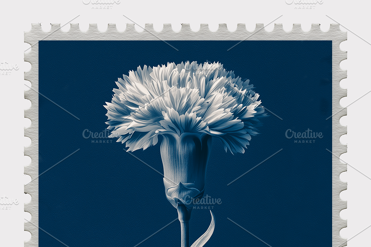 Lupa Co · Cyanotype Botanical Stamps, a Texture Illustration by milatovar (Photo 18 of 18)