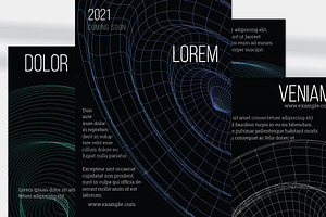 Flyer template A4 Net Shape
