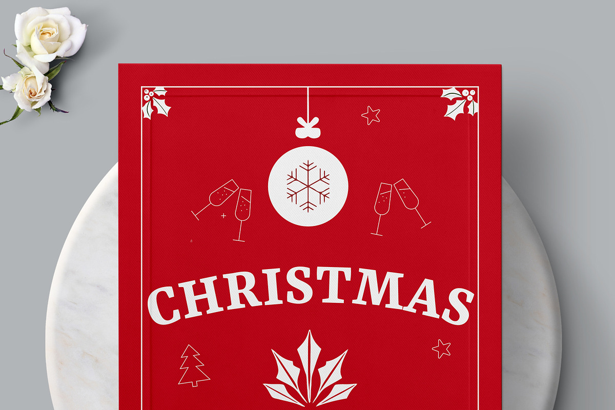 Christmas Food Menu, a Stationery Template by MightyDesign (Photo 2 of 8)