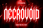 Necrovoid - Heavy Metal Font, a Font by PutraCetol Studio (Thumbnail 1 of 12)