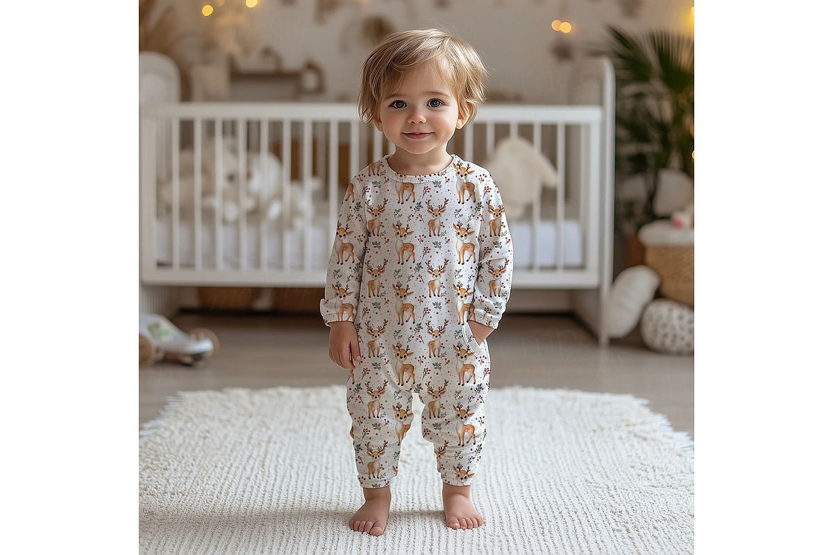 Toddler Pajama Mockup, a Product Mockup by EmpaviMockups (Photo 8 of 8)