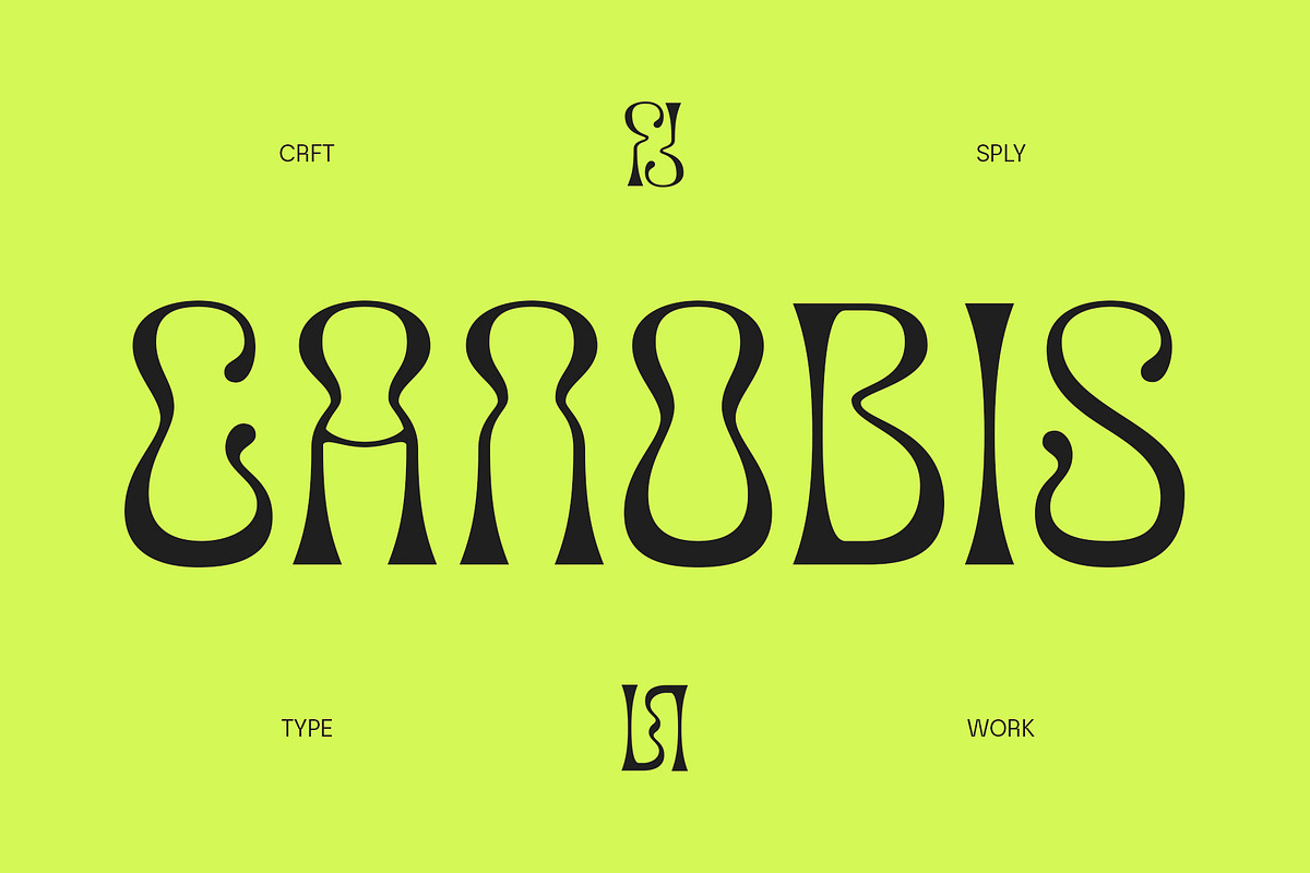 Canobis - Psychedelic Typeface, a Font by Craft Supply Co. (Photo 1 of 8)