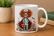 Halloween Nurse Clipart Bundle, a Seasonal Illustration by CreationArt (Thumbnail 6 of 7)