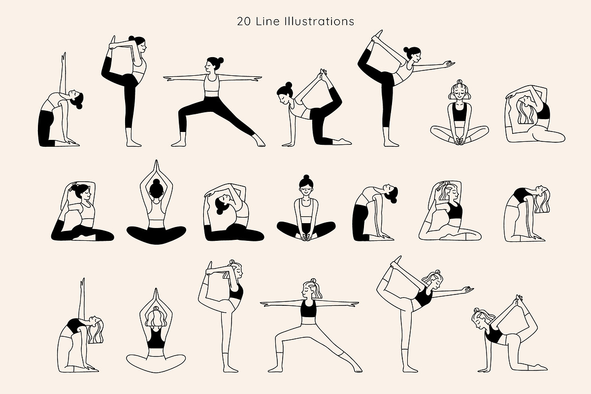 Do Yoga : Line Art Illustrations, a Person Illustration by Greywitch_Lola (Photo 2 of 10)