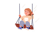Happy cute kids swinging set, a Person Illustration by Good Studio (Thumbnail 7 of 11)