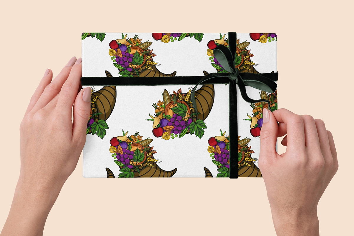 Thanksgiving Day Patterns Clipart, a Seasonal Illustration by Elatedowl (Photo 13 of 16)