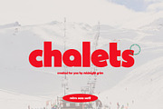 Chalets - Vintage Typeface, a Sans Serif Font by Midnight Grim (Thumbnail 1 of 7)