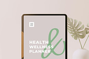 Health and Wellness Planner PLR, a Print Template by Brand Your Biz Co. (Thumbnail 1 of 6)