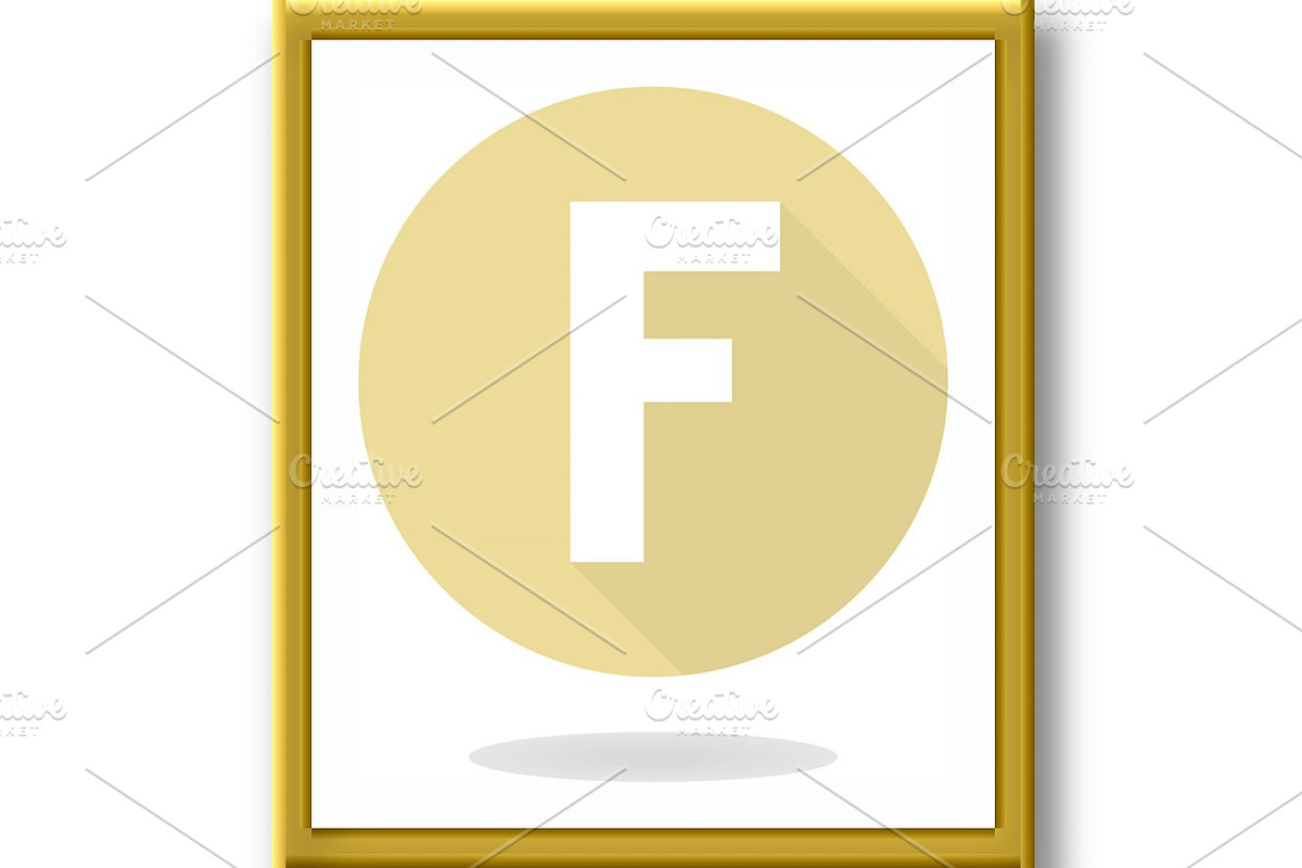 Modern Vector Flat Icon With Letter, an Outline Icon by FineArtStudio (Photo 2 of 3)