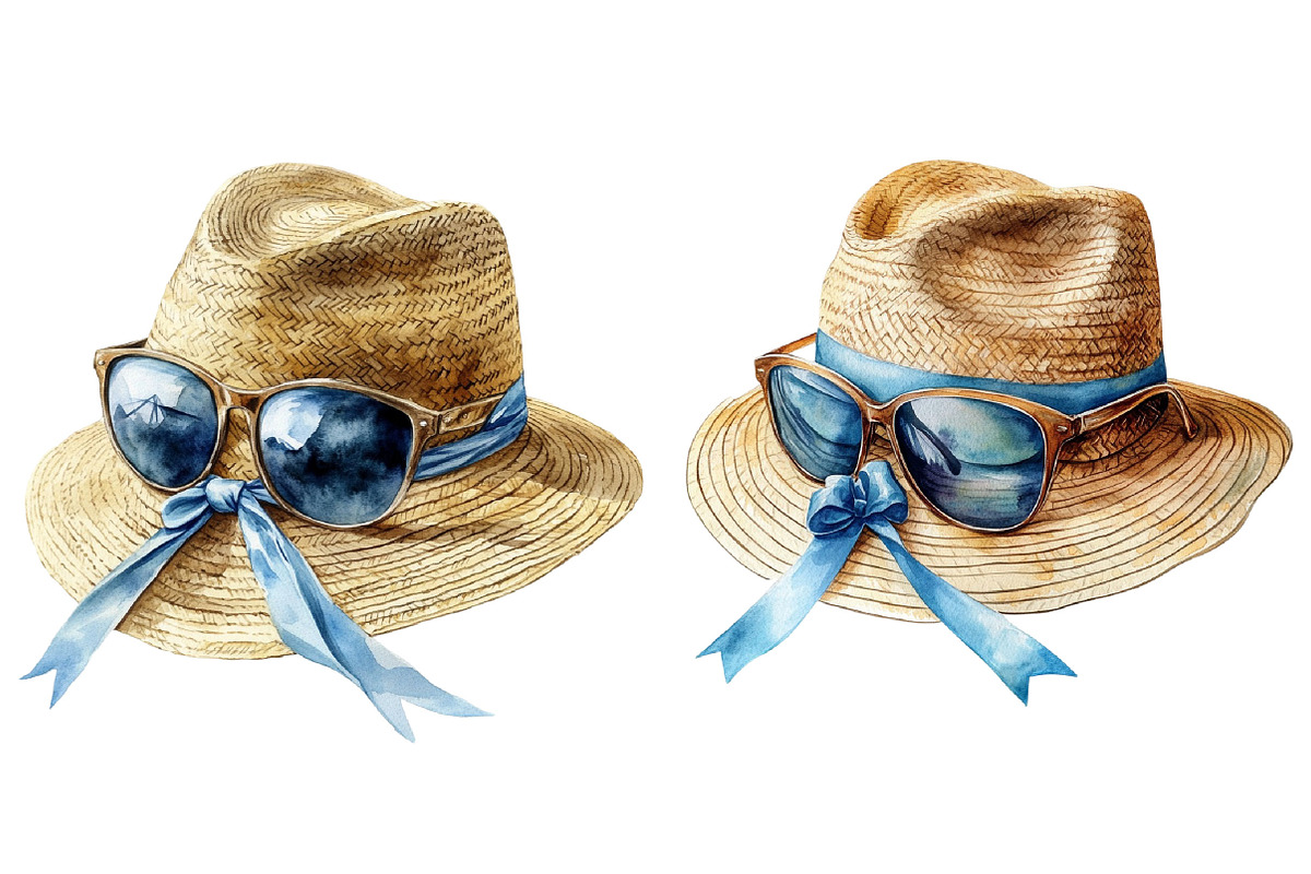 Summer Elegant Hat Clipart Bundle, an Illustration by Pixels.Craft (Photo 7 of 8)