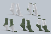 Mockups High Socks in the 3D Style, a Bottom Mockup by Grow Design Craft Studio (Thumbnail 5 of 7)