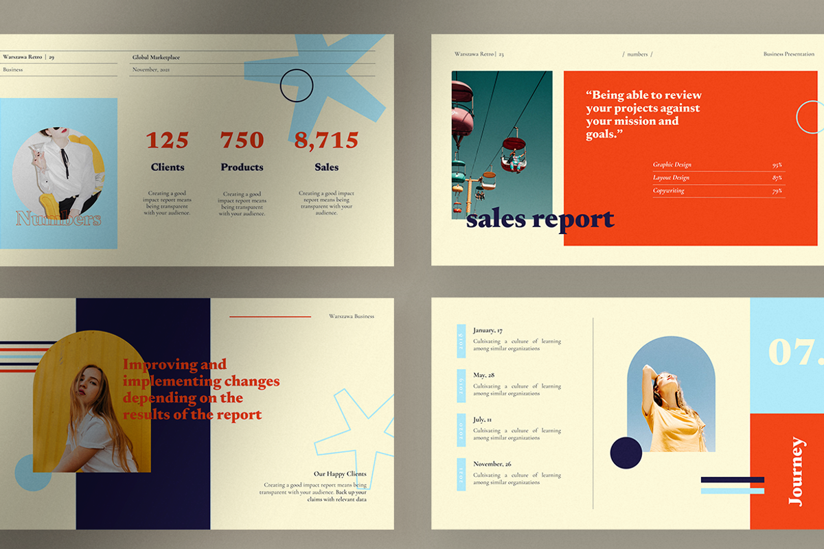 Warszawa Retro Business Presentation, a Presentation Template by peterdraw (Photo 3 of 6)