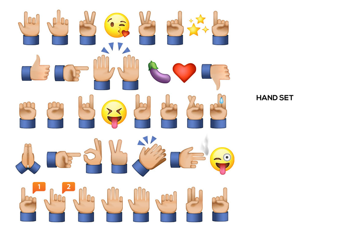 Big emoticon bundle, a Templates & Theme by PREMIUMVECTOR