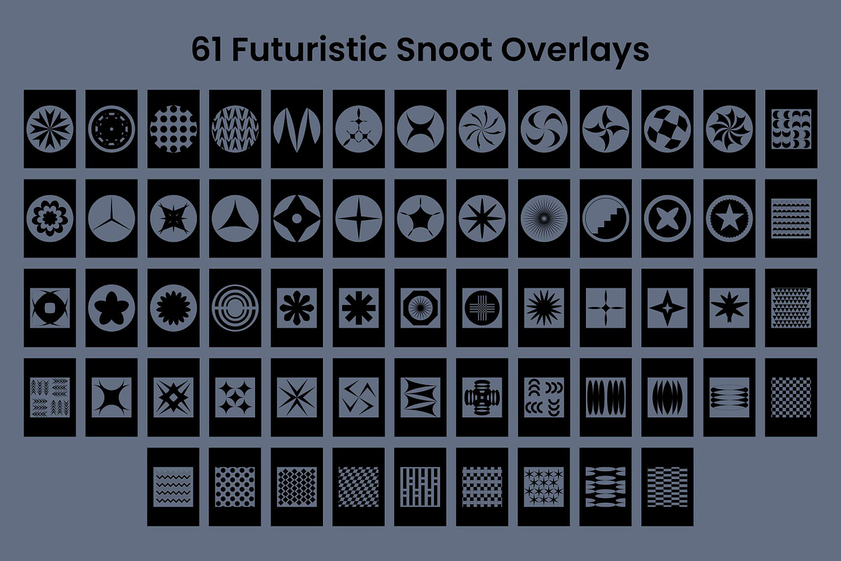 61 Futuristic Snoot Overlays, a Pattern Graphic by 3Motional (Photo 9 of 16)