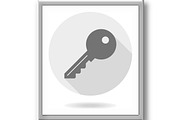 Fine Vector Key Flat Icon, a Texture Graphic by FineArtStudio (Thumbnail 3 of 3)
