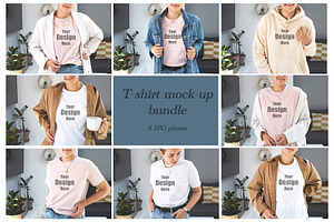 T-shirt mockup bundle Tshirt mock-up