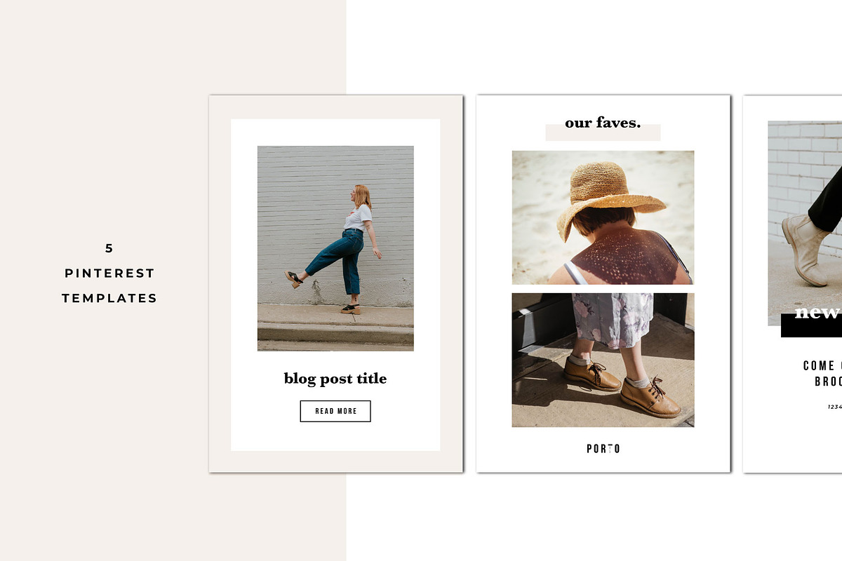 Porto Social Media Kit, a Social Media Template by The Blog Stop (Photo 8 of 11)