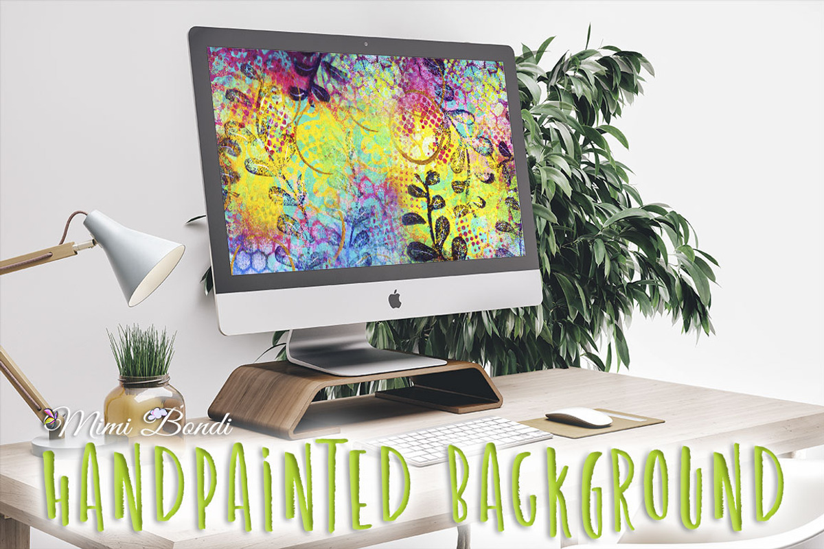 Handpainted abstract background 9, an Illustration by Mimi Bondi Studio (Photo 5 of 6)
