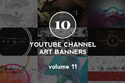 10 Youtube Channel Art Banners vol11, a Social Media Template by RussGFX (Thumbnail 1 of 13)