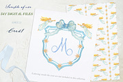 Angels Christmas Watercolor Crest, a Decorative Illustration by LABFcreations (Thumbnail 3 of 4)