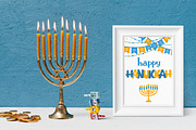 Hanukkah Jewish holiday design, an Object Graphic by DariSmartArt (Thumbnail 2 of 8)
